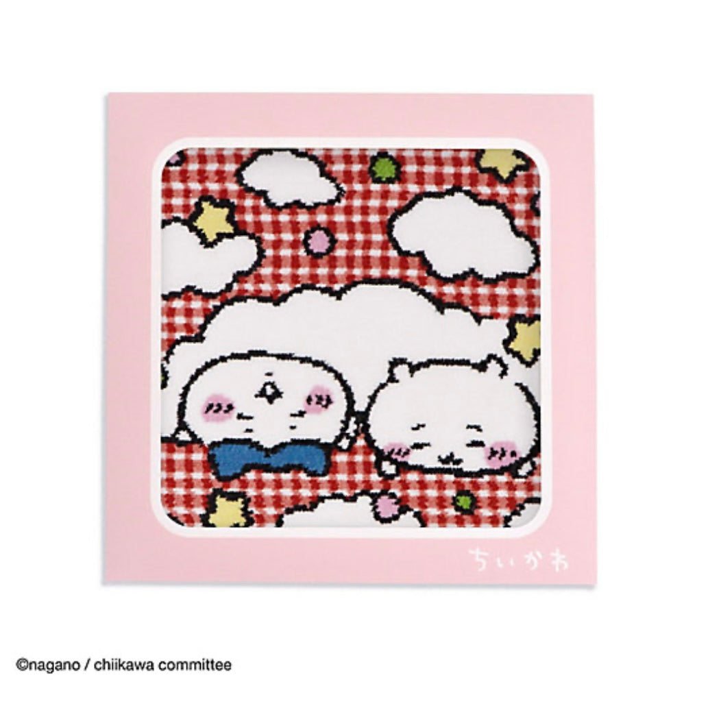 Chiikawa 吉伊卡哇|美术馆限定超柔软采用雪尼尔面料/柔软马勒纱线奢华毛巾/可加画框做装饰画|約H250×W250mm