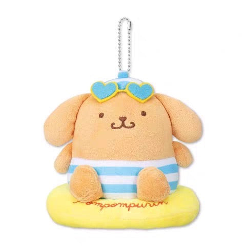 Sanrio|Avail summer tanned  swimming ring Mascot Holder /Plush Keychain