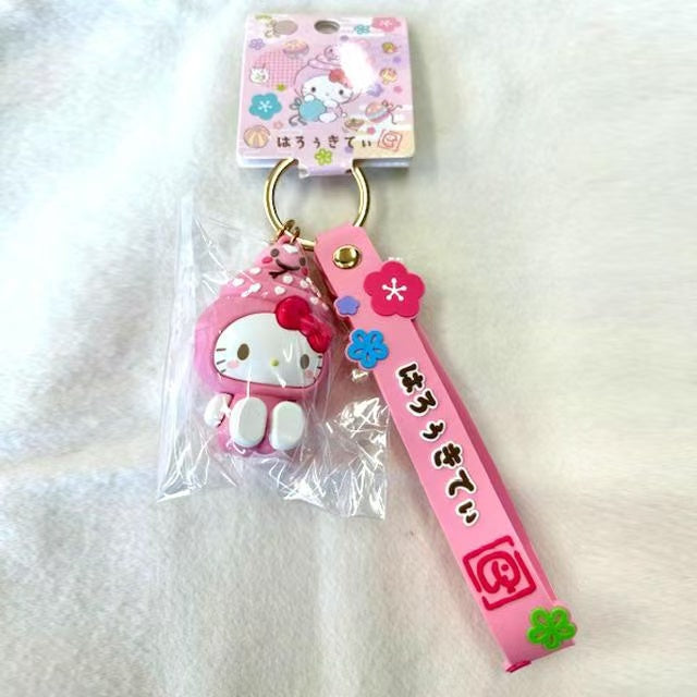 Sanrio|Characters Zodiac Snake Rubber Keychain/Keyring|H60 x W35 x D30mm approx.
