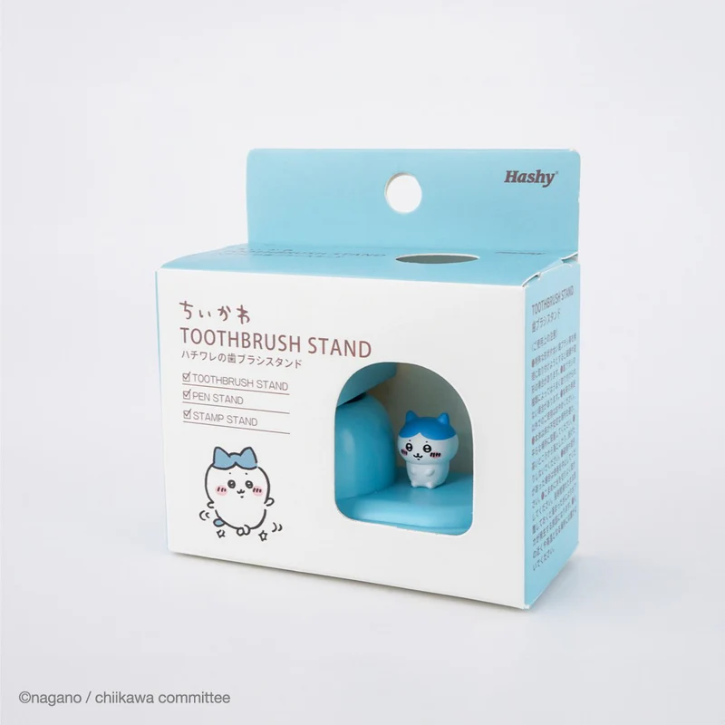 Chiikawa 吉伊卡哇|Toothbrush Stand可爱角色PVC牙刷站立架|约H38×W63×D33mm