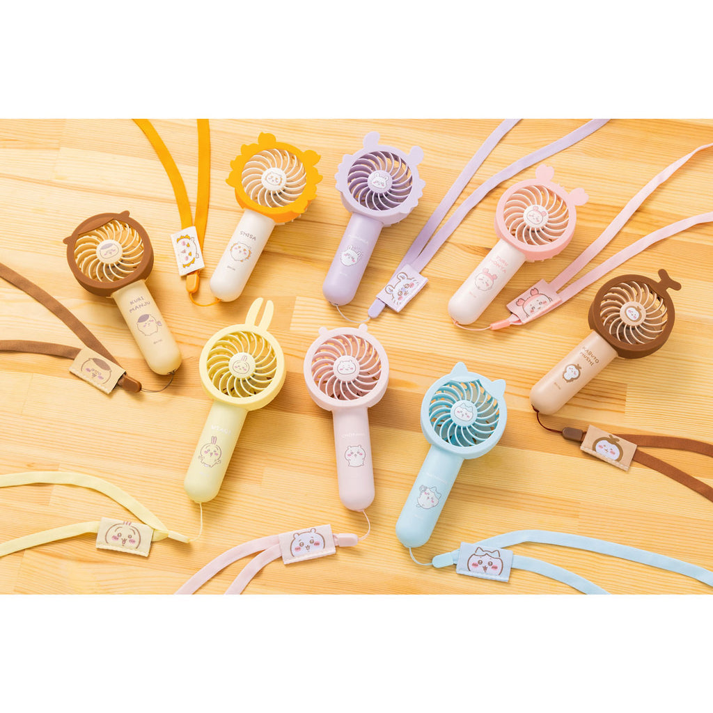 Chiikawa 吉伊卡哇|便携式/手持/挂脖USB充电电风扇|约 H140 x W63 x D38mm