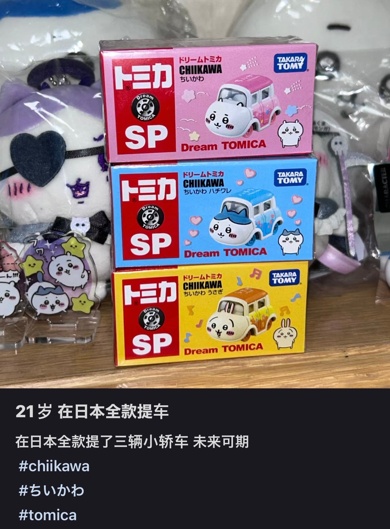 Chiikawa|新多美卡tomica2023第三系列限定/可以动的迷你车模型|1个