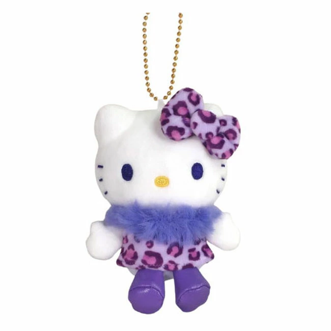 HelloKitty|Sanrio 50th Anniversary Collection Standard Leopard Mascot Holder /Plush Keychain|85x100x45mm approx.