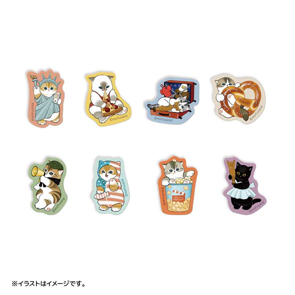 Mofusand|Mofumofu Journey Freemeows Flake Sticker| 24 pieces