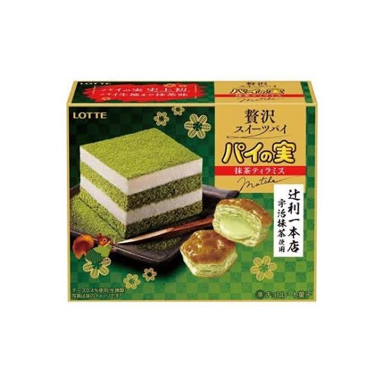 Lotte乐天|使用宇治辻利抹茶/提拉米苏夹心派/点心/零食|69g【24.03】