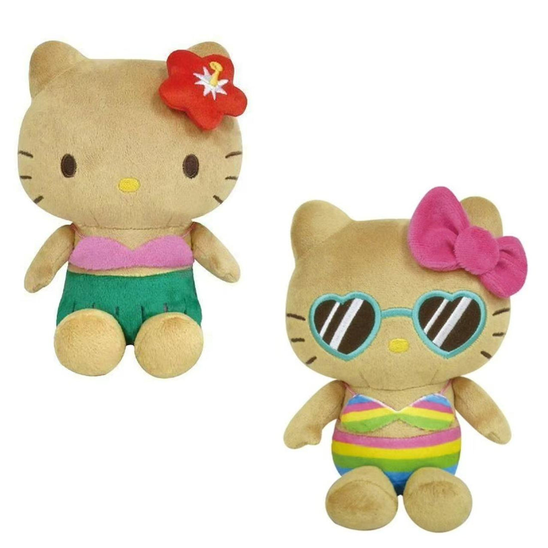 HelloKitty|Suntan Series Bikini Sitting Plush Dolls/Plush Toy|19cm x 14cm x 9.5cm approx.