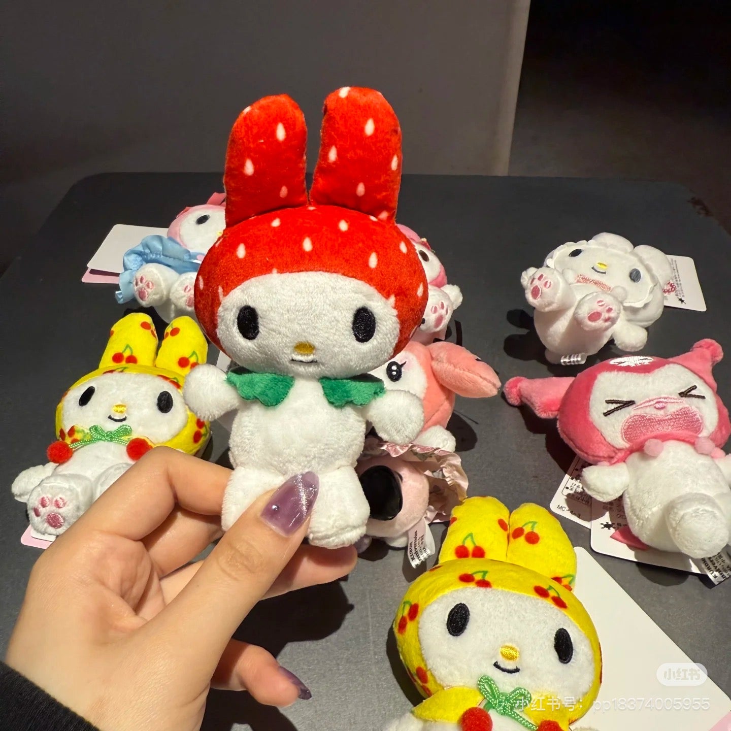 Sanrio|My Melody 50th Anniversary Mascot Holder /Plush Keychain|13×7.5×6cm approx.