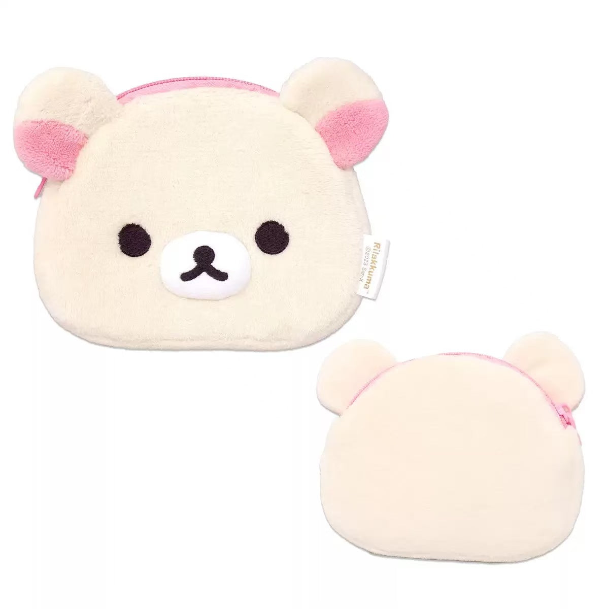 Rilakkuma|Fluffy pouch | 14 x 18 cm approx.