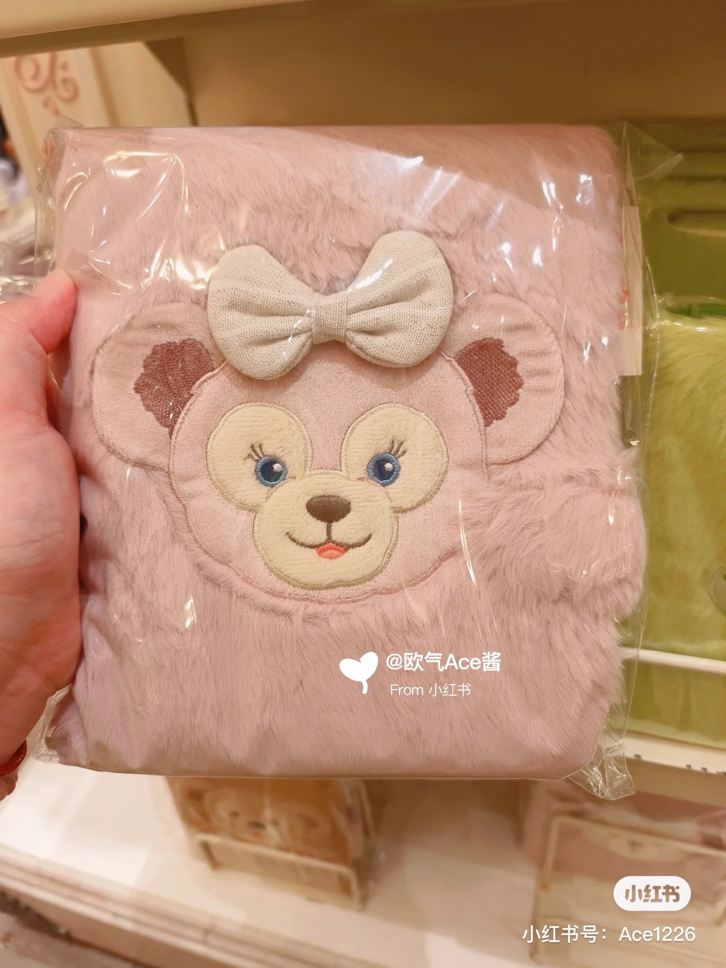 Disney SH|多角色可爱毛绒绒笔记本/内页有卡通图案