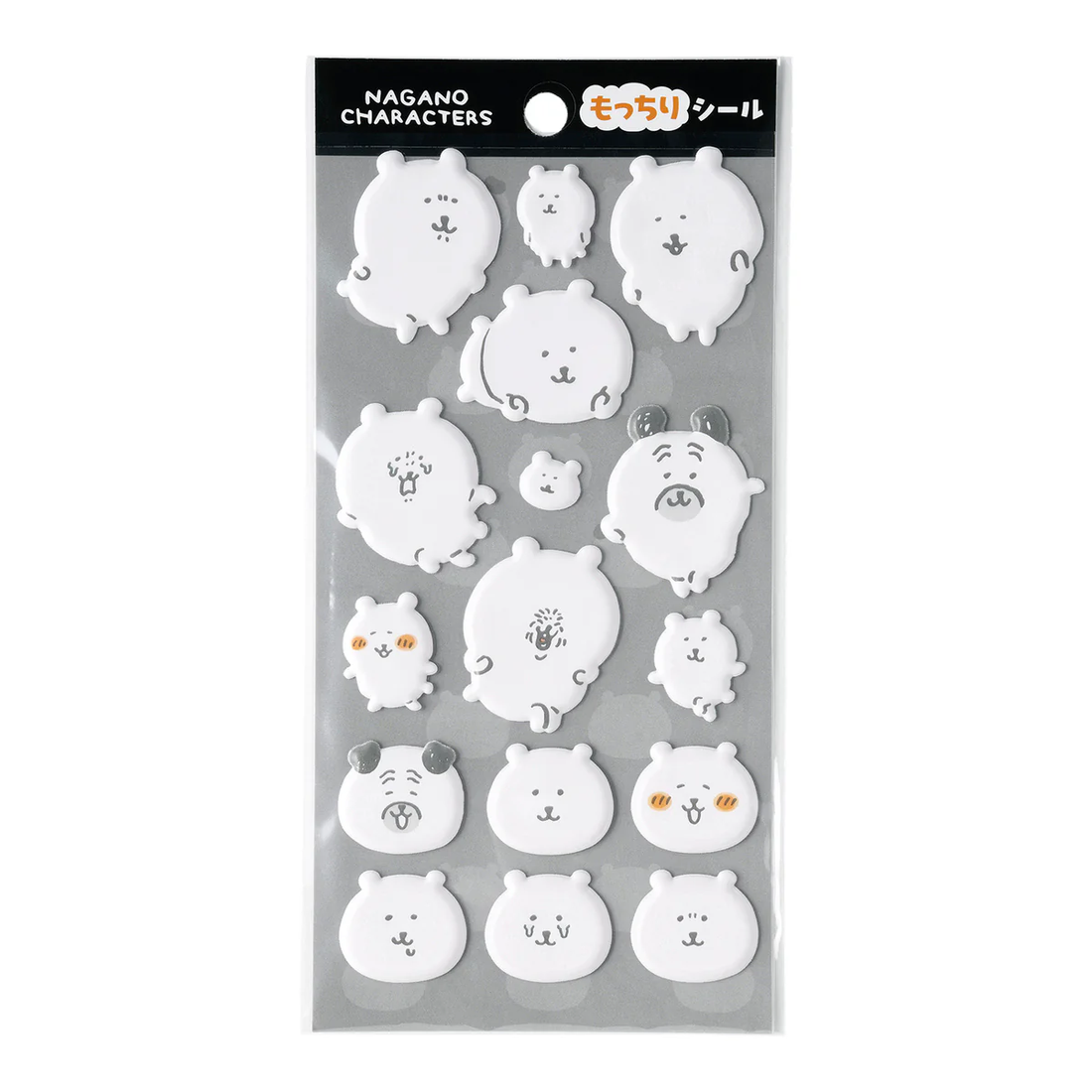 Nagano|Mochi Sticker (Bear & Pug)|40×35mm approx.