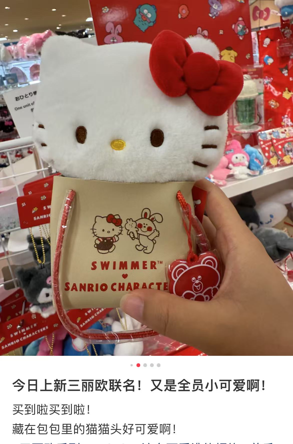 Sanrio|swimmer (2nd Edition) Plush Dolls/Plush Toy|22.3 x 15.2 x 9.0cm approx.