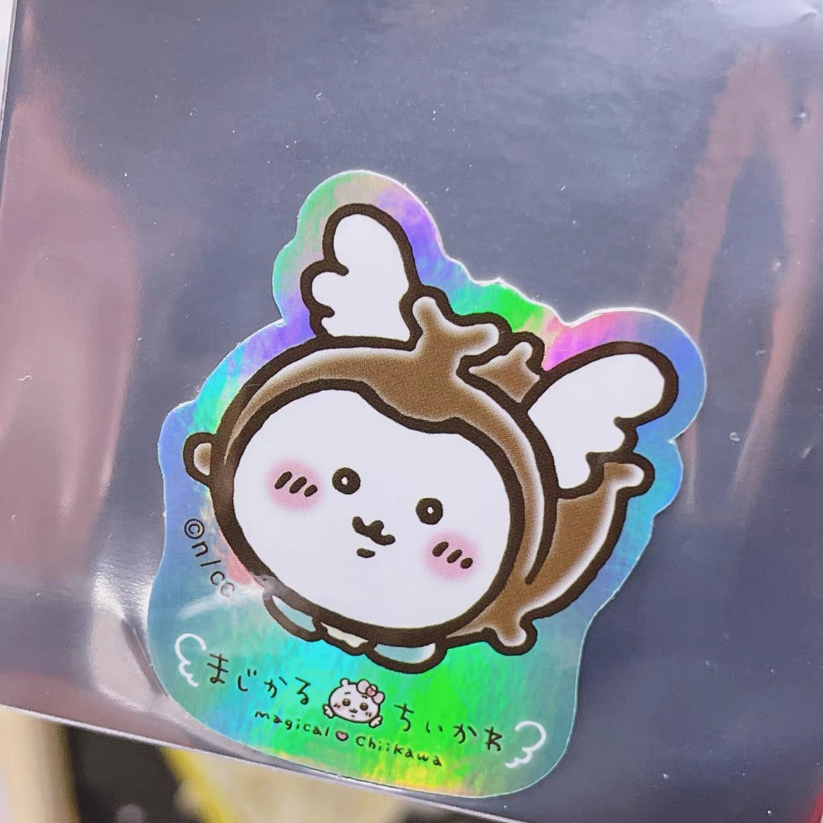 Chiikawa 吉伊卡哇|超魔法少女/小魔仙系列角色镭射偏光闪闪贴纸/手机贴
