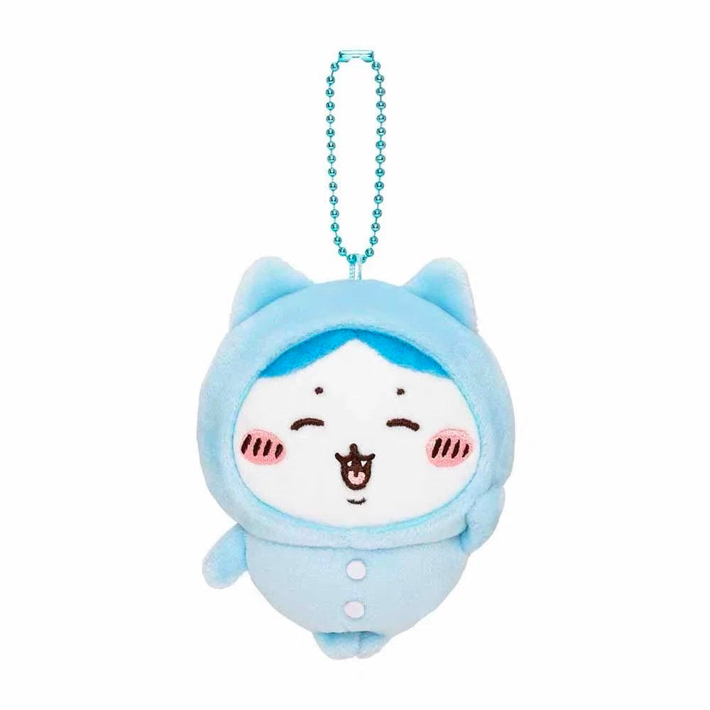Chiikawa| Pajama party napchi mini Mascot Holder /Plush Keychain|H100 x W85 x D55mm approx.