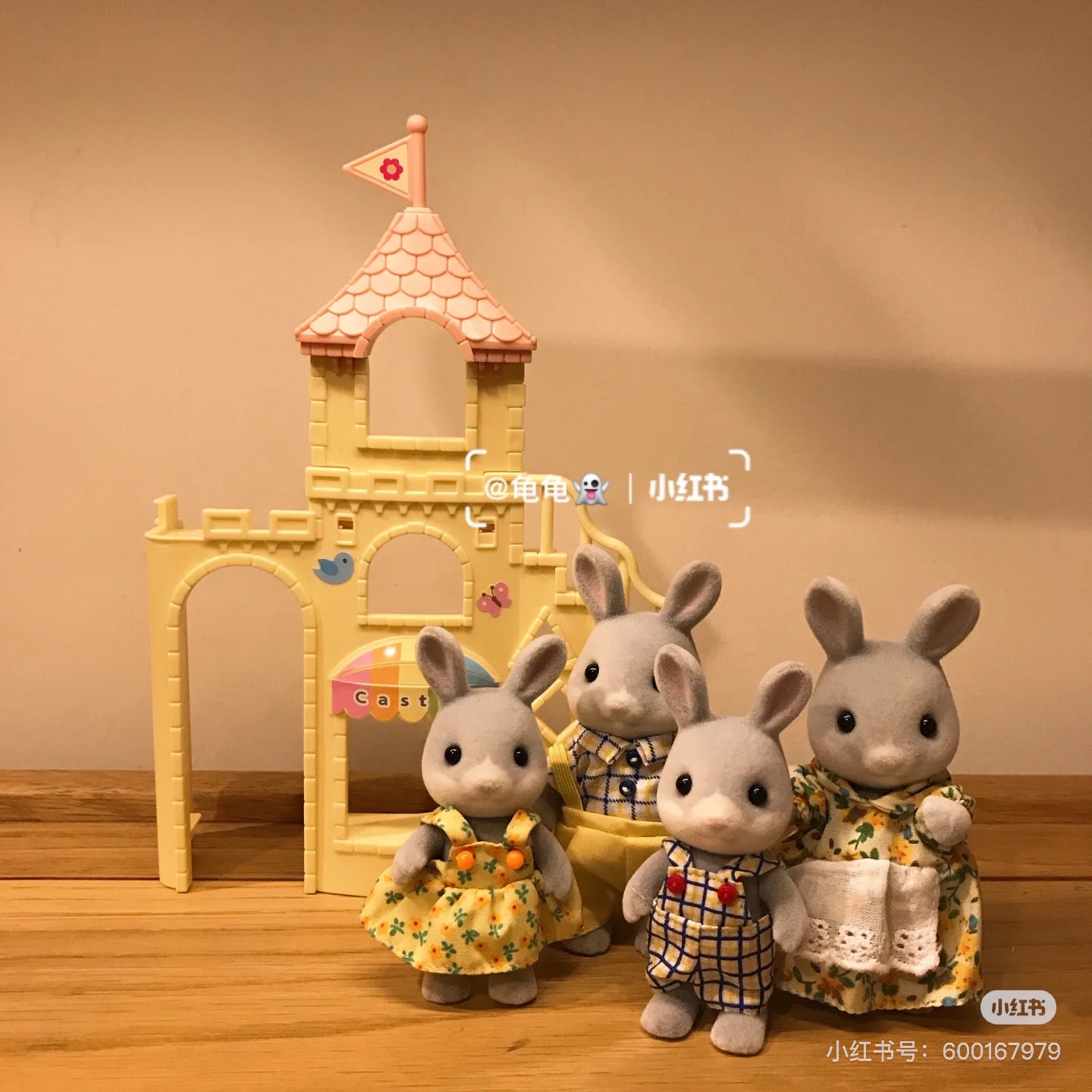 SylvanianFamilies|Cottontail Family Animal Rabbit Figure Doll Kids Playing Toy-4030