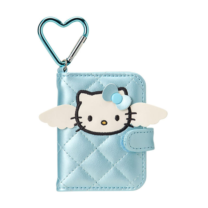 Hello Kitty|Miniature Quilt Notebook Style Double-sided Compact Mirror with Carabiner|7×2.5×8.5cm approx.
