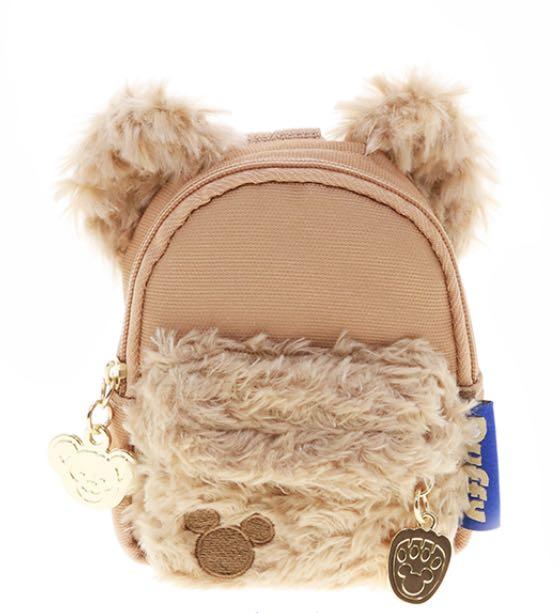 Disney HK|duffy达菲雪莉玫书包钥匙扣/零钱包/挂件|约11cm 高 x 9cm 宽x 4cm 深