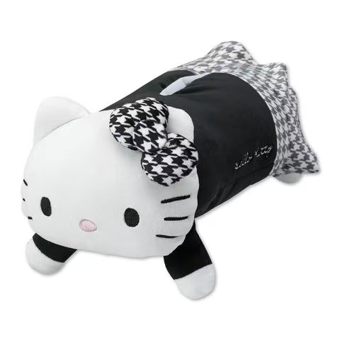 Sanrio三丽鸥|avail联名黑白千鸟格Hello Kitty趴趴凯蒂猫纸巾盒|约15×35×19cm