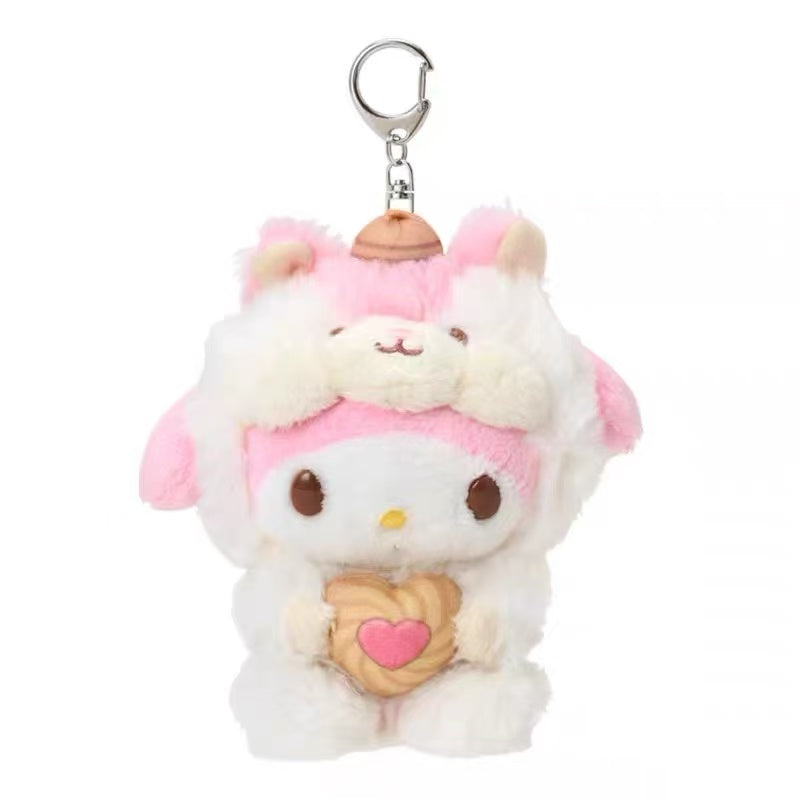 Sanrio|Squirrel series Mascot Holder /Plush Keychain|W10×D13.5×H15cm approx.