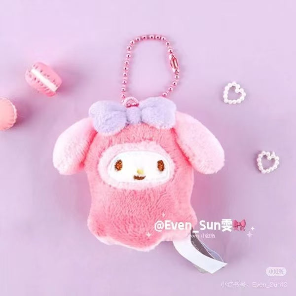 Sanrio|Pretend food Mascot Holder /Plush Keychain|72 x 35 x 105 mm approx.