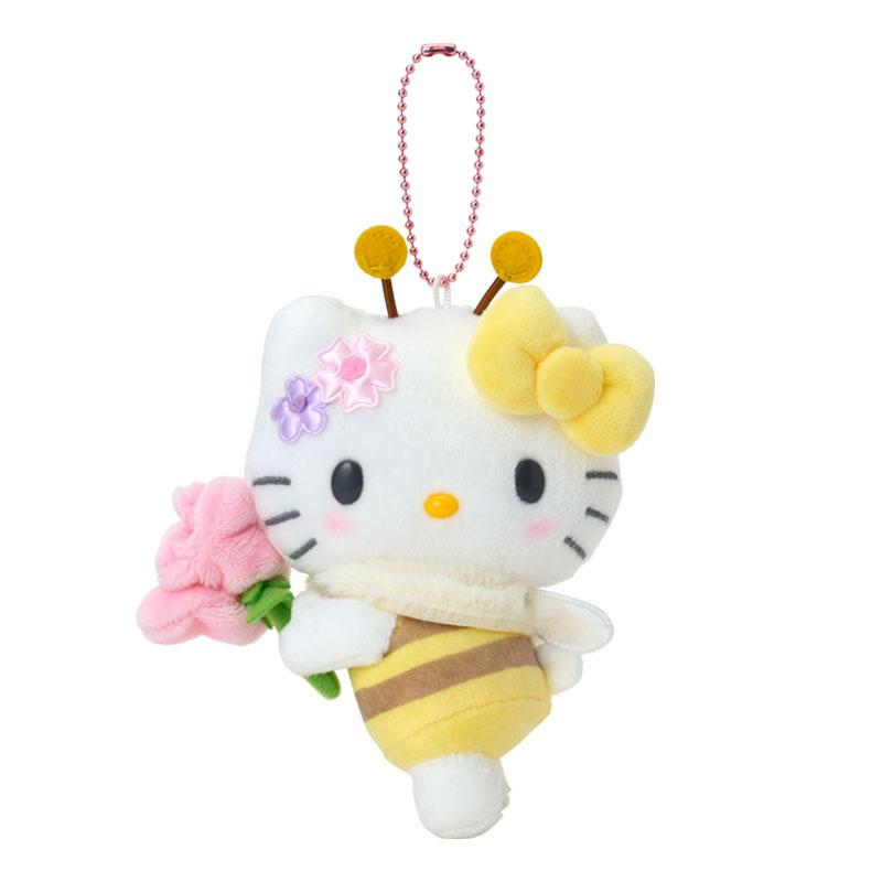 Sanrio|Flower-Loving Hachi Mascot Holder /Plush Keychain|13cm x 6.5cm x 15cm approx.