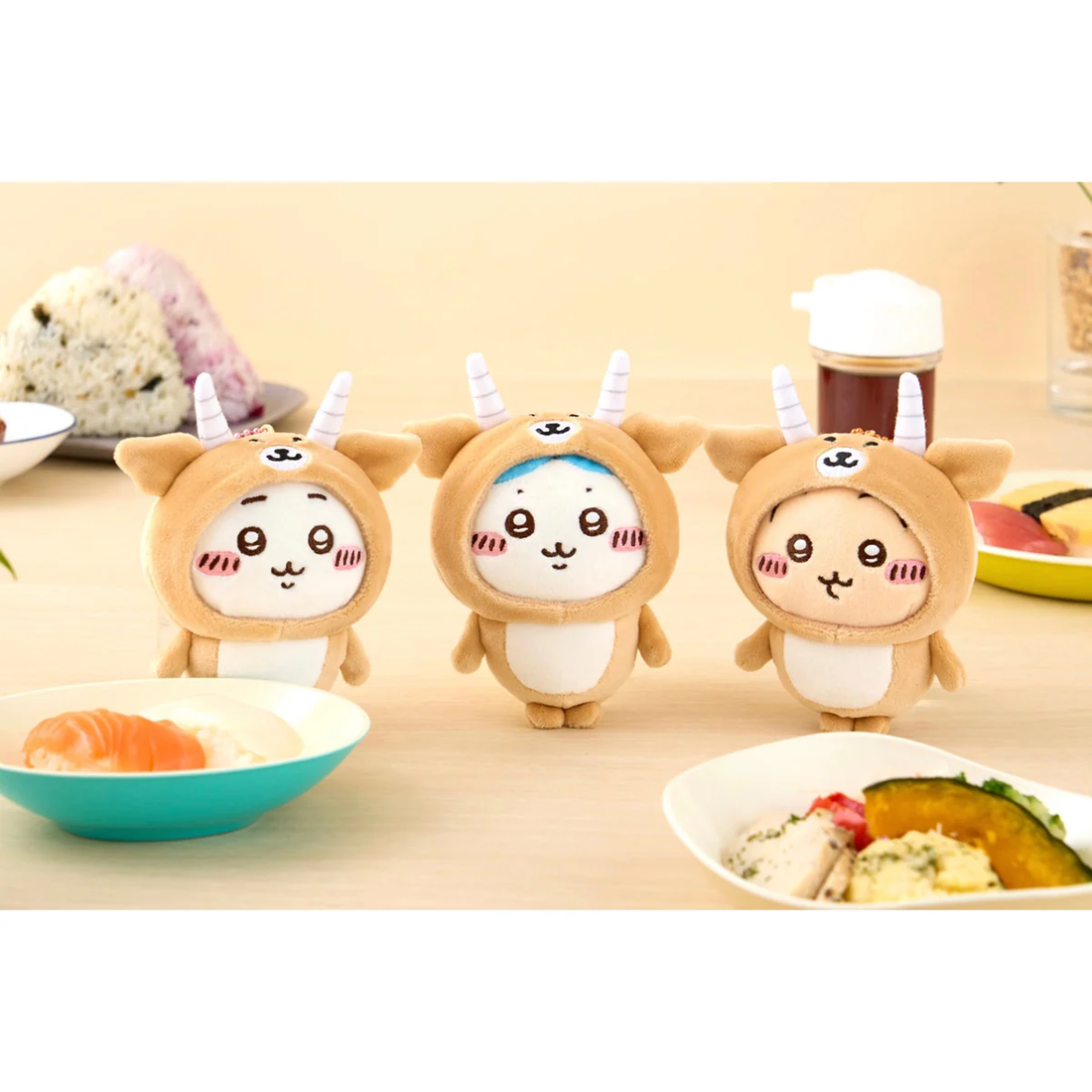 Nagano|Chiikawa Wearing an Early Impala Costume Mascot Holder /Plush Keychain|H120×W95×D55mm approx.
