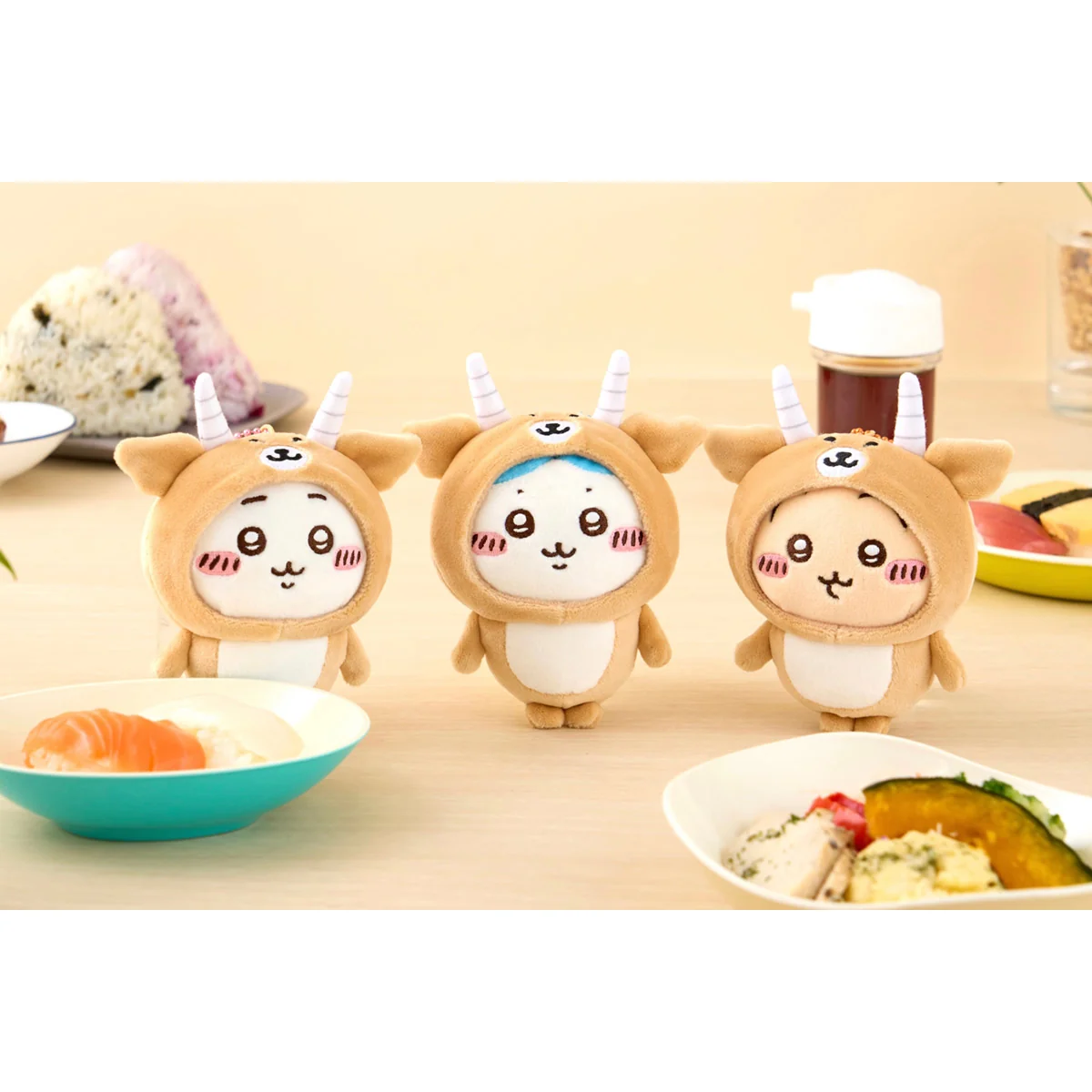Nagano|Chiikawa Wearing an Early Impala Costume Mascot Holder /Plush Keychain|H120×W95×D55mm approx.