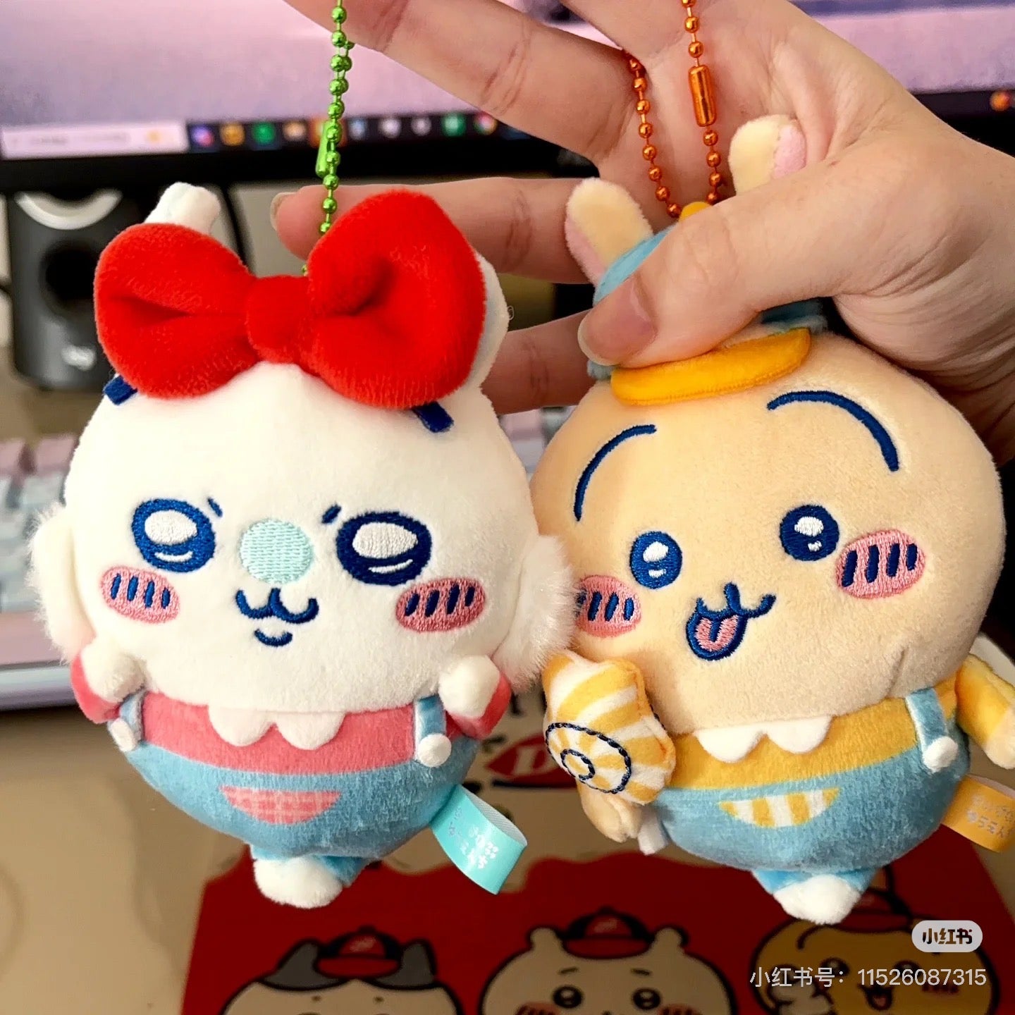 Chiikawa|Exciting Amusement Park Mini Petite Mascot holder / Keychain|H140×W100×D80mm approx.