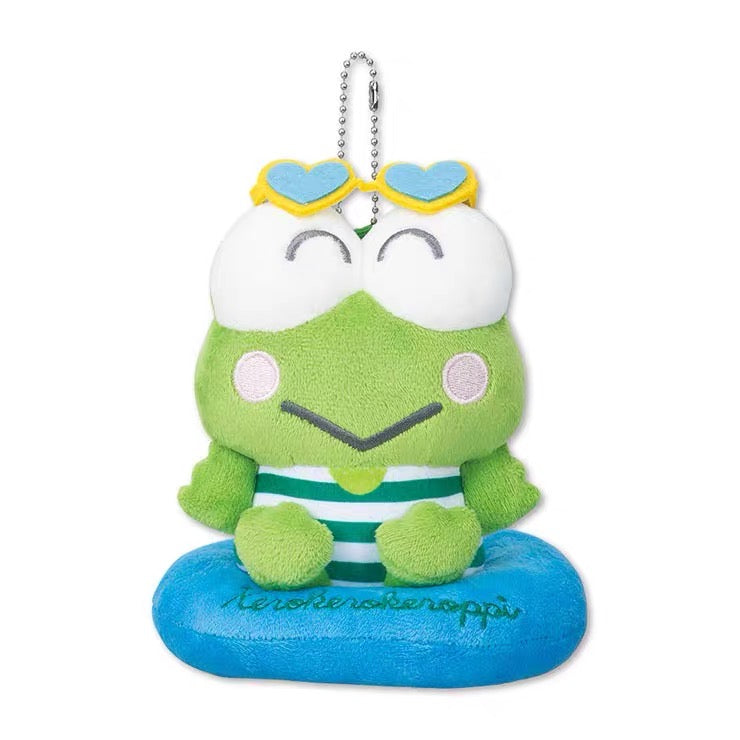 Sanrio|Avail summer tanned  swimming ring Mascot Holder /Plush Keychain