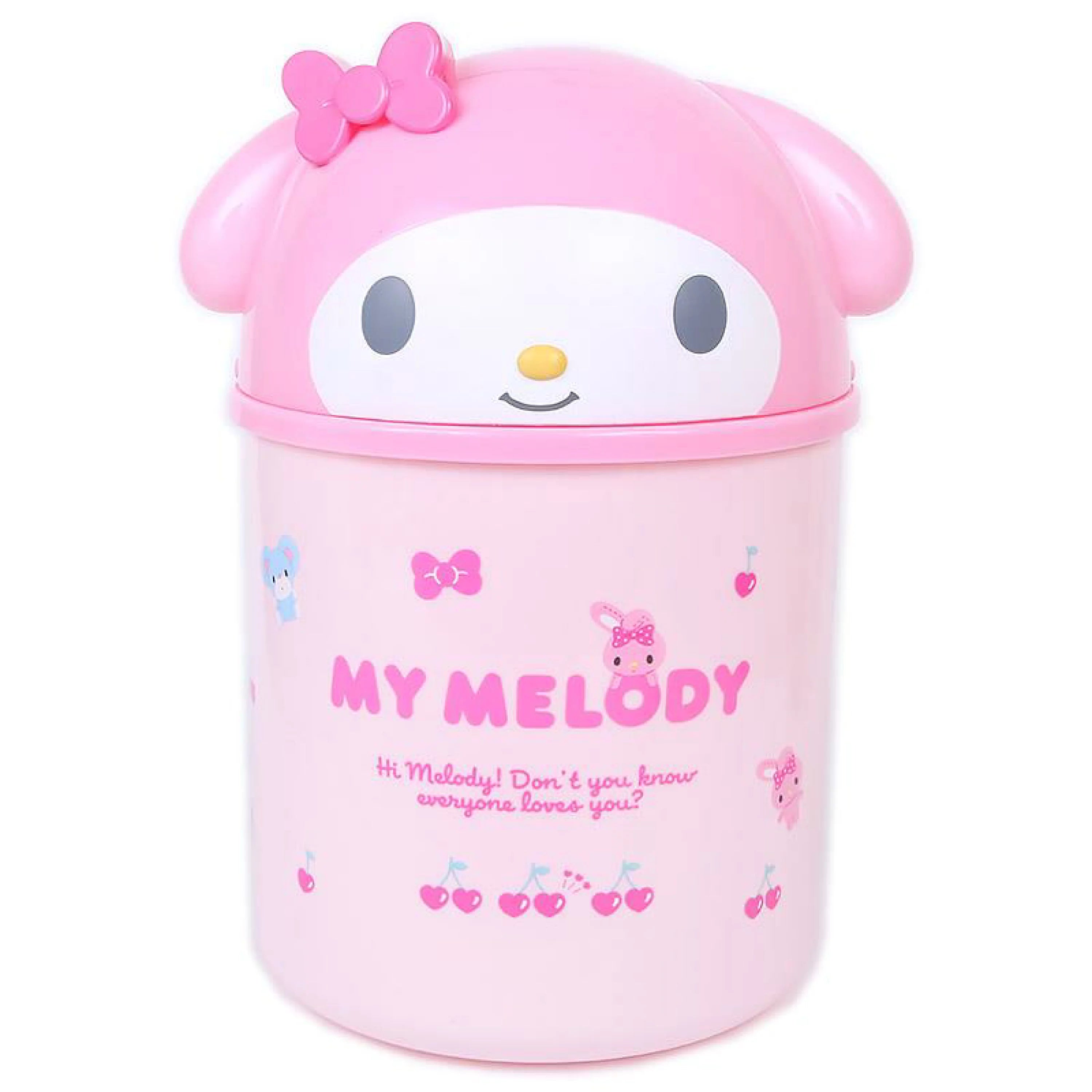 Sanrio|角色大脸收纳筒/桌面大型垃圾桶|约23×22.5×37.5cm