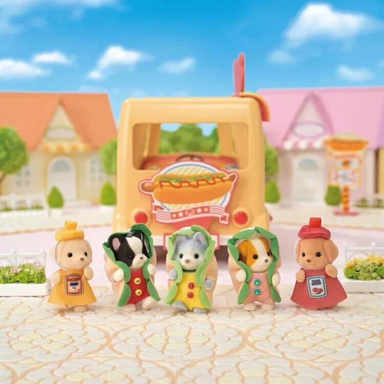 【limit 1】SylvanianFamilies|Baby Dog Hot Dog & wagon Costume