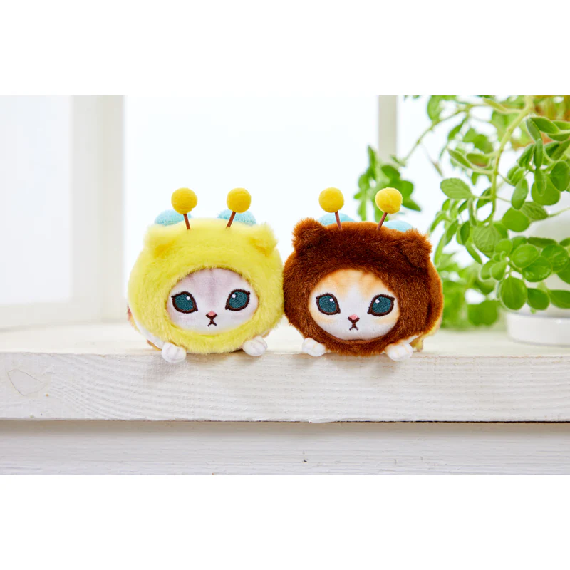 Mofusand|Mini Fluffy Plush Toy - Grey Cat : Bee | 6×7×9cm approx.