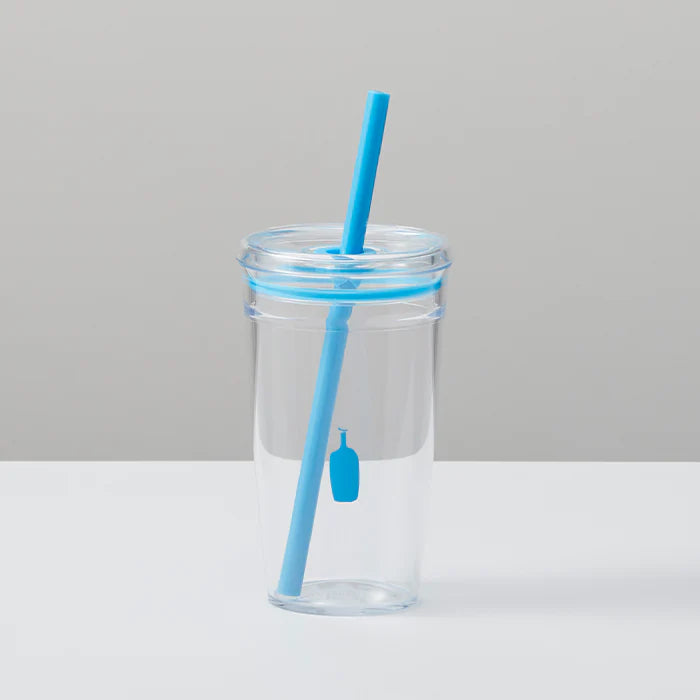 Blue bottle coffee|KeepCup合作款透明树脂耐热吸管杯|454ml