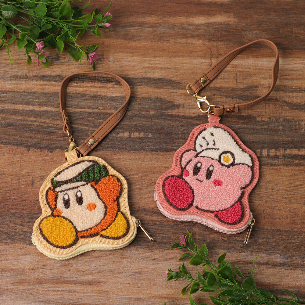 Kirby星之卡比|cafe限定人形刺绣零钱包挂件|约H103×W90×D1mm