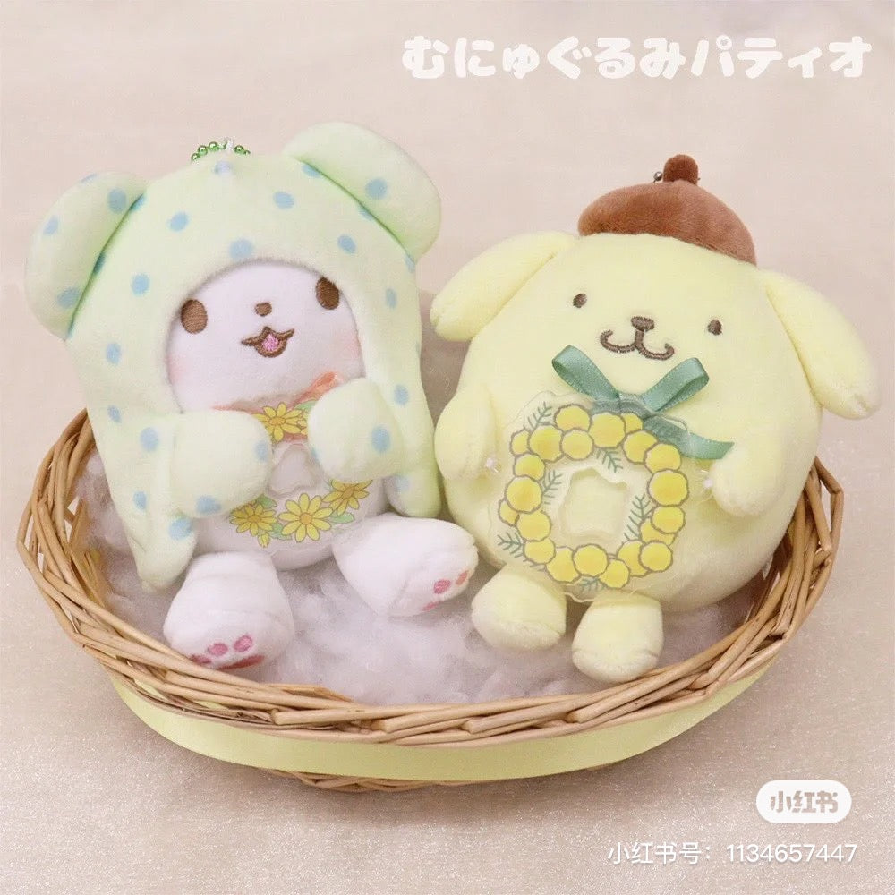 Sanrio三丽鸥|展会限定Pum Pum purin布丁狗手捧花环挂件/玩偶