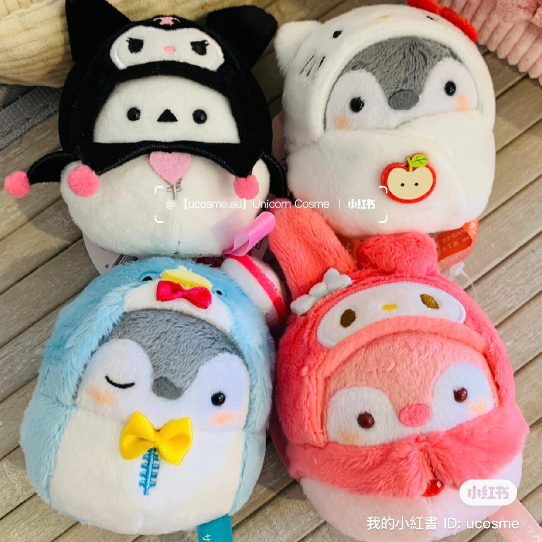 Sanrio|正能量企鹅联名玩偶挂件/包挂|約H100×W90×D55mm