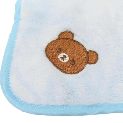 Rilakkuma轻松熊|可收起式便携收纳/特殊抗菌防臭加工/便携可挂小毛巾/小刺绣图案擦手巾/吸水巾|打开后約9.5×12cm