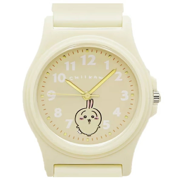 Chiikawa 吉伊卡哇|每次看时间都能看到宝宝/可爱角色清新马卡龙色PVC手表|约H238 x W18
