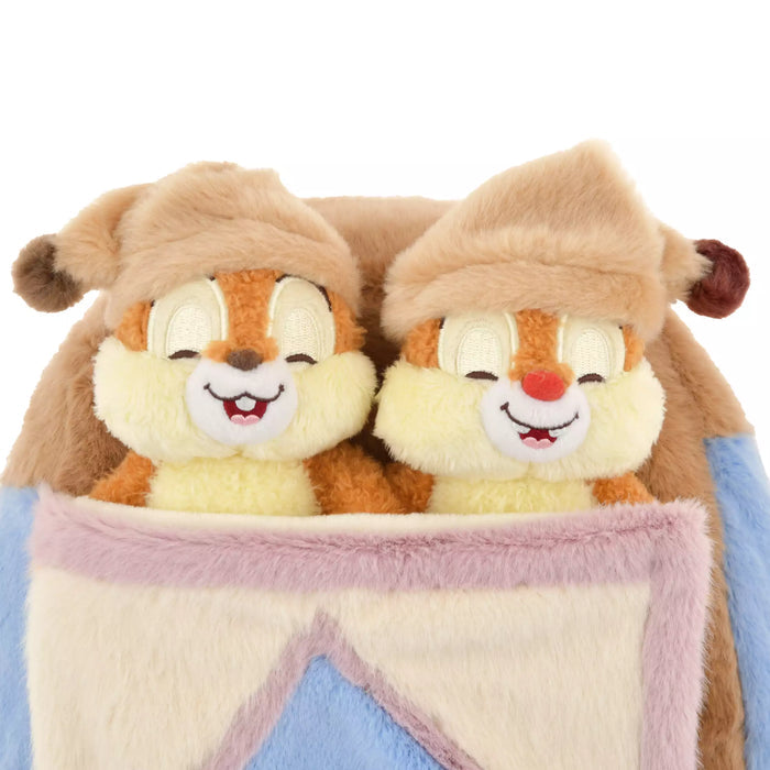 Disney|奇奇蒂蒂超柔软好摸fluffy睡睡纸巾盒玩偶公仔/被子可以盖或不盖/枕头捏捏好柔软|约32 × 22 × 14cm