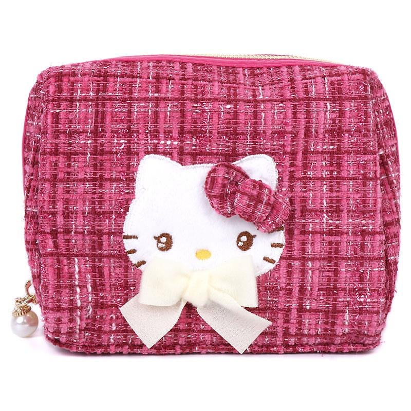 Sanrio|冬季限定小香风角色化妆包|約幅15×奥行8×高さ12cm