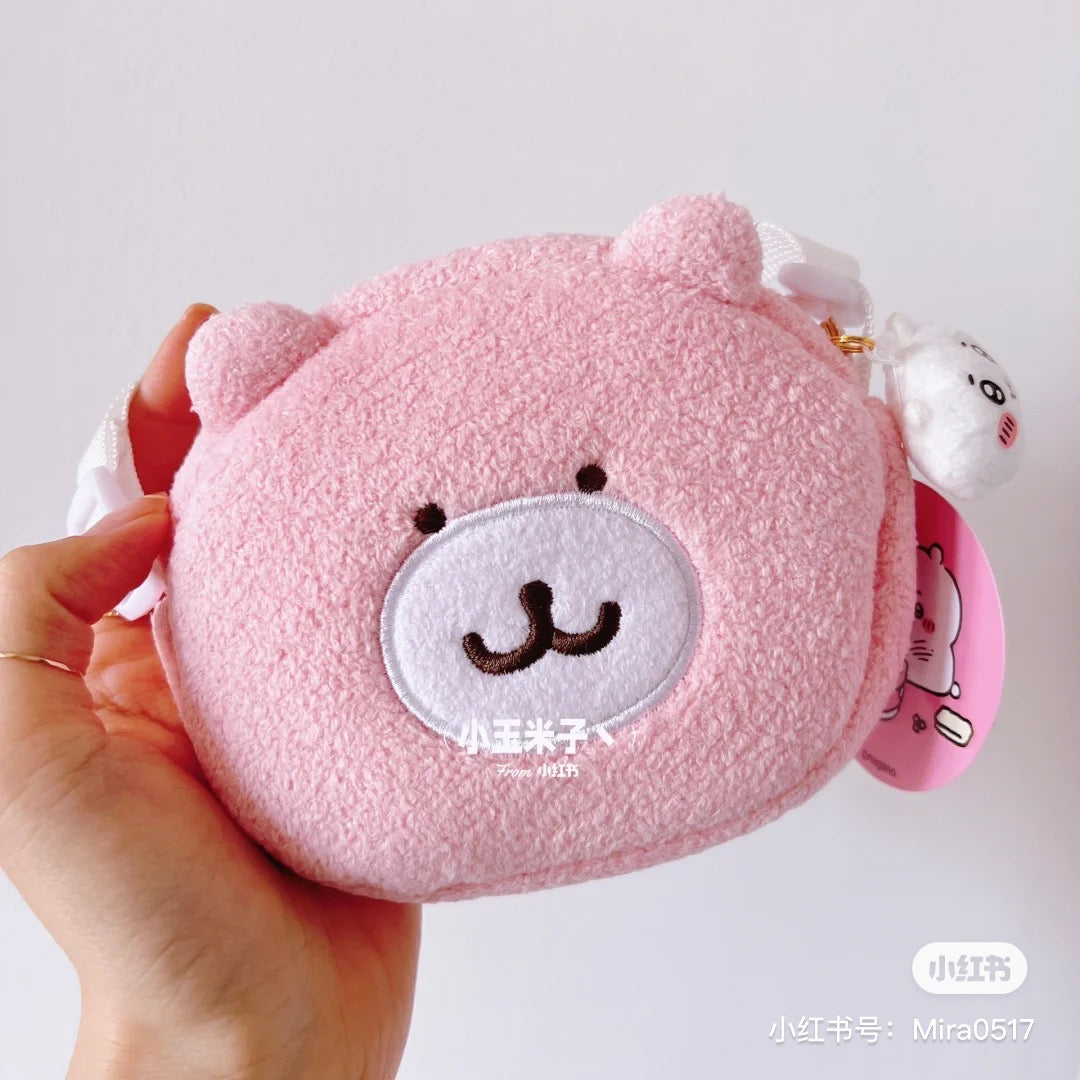 Chiikawa 吉伊卡哇|要背和宝宝一样的小包包/星星/小鱼/小熊斜背包/收纳包/拉链上也有宝宝/捏捏|约 H100 x W115 x D50