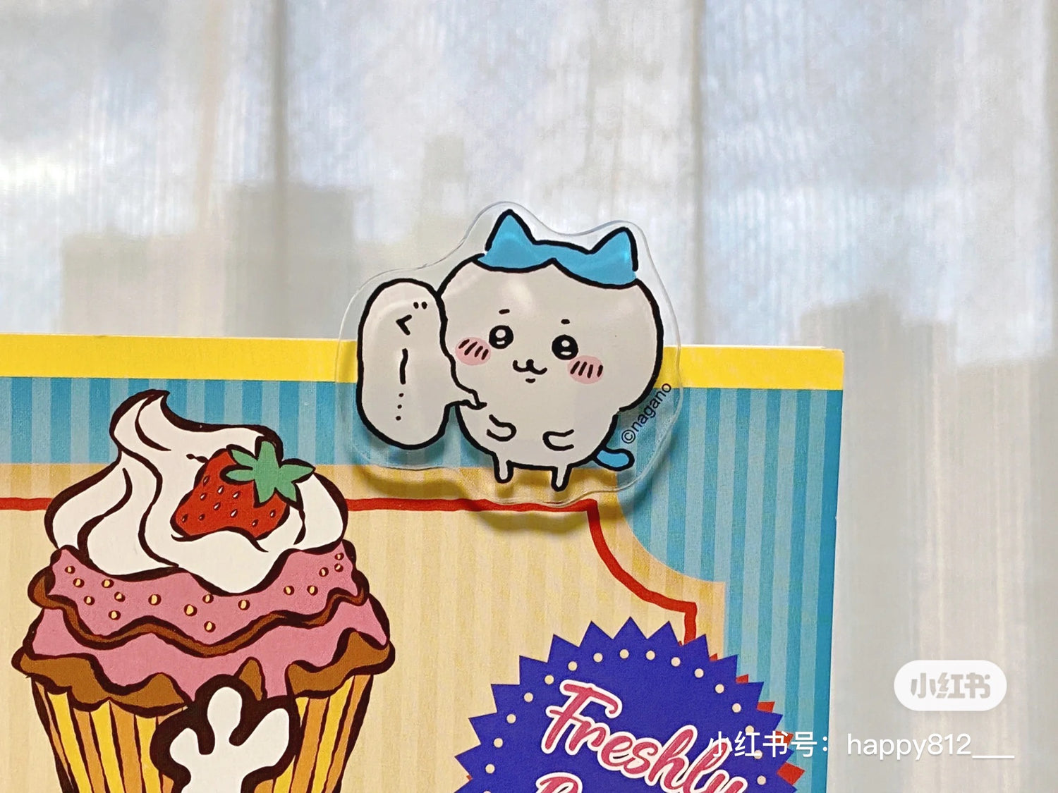 Chiikawa 吉伊卡哇|可爱角色亚克力书夹/夹子|包装尺寸约W70 x H120 x D15mm