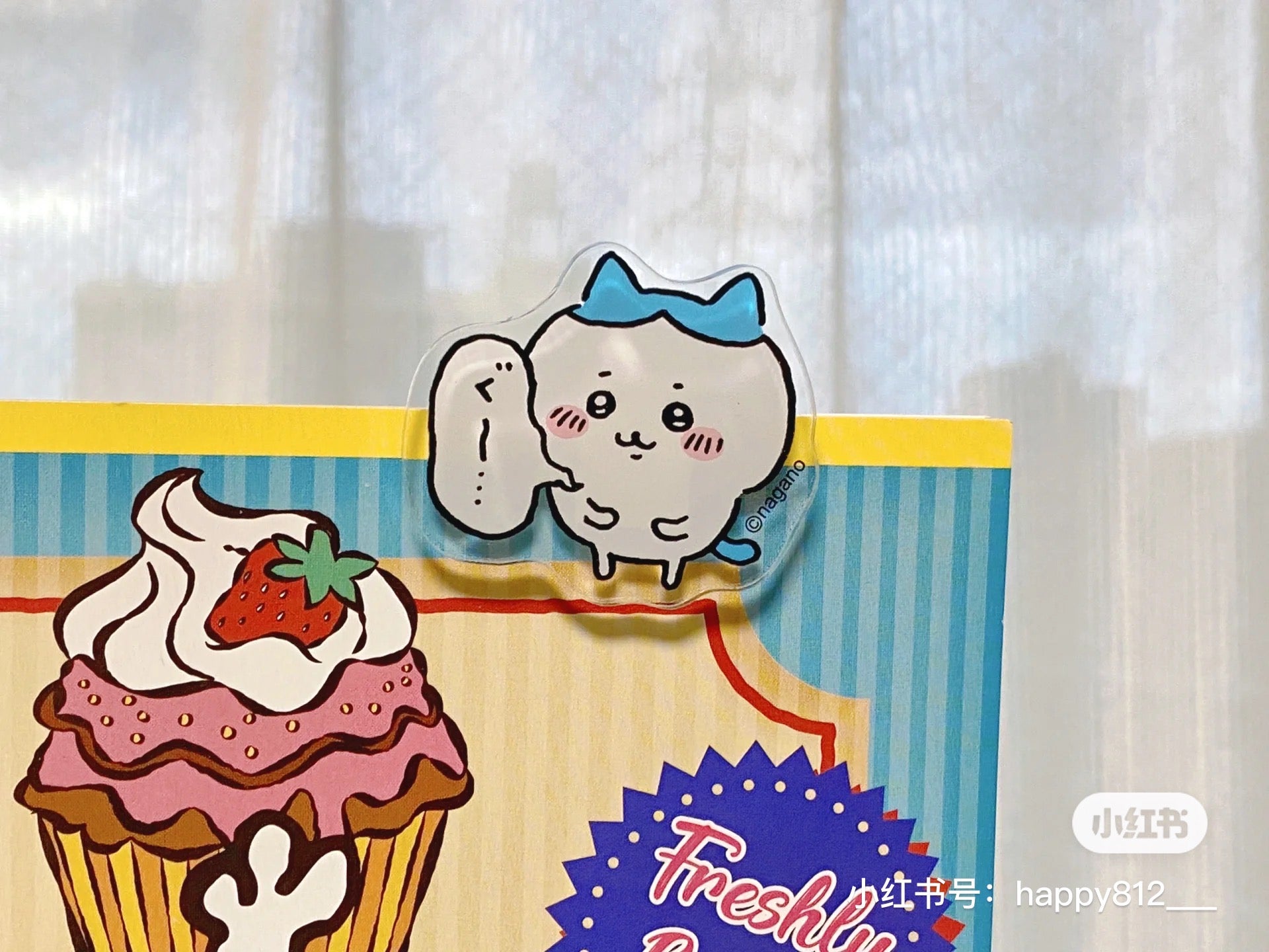 Chiikawa 吉伊卡哇|可爱角色亚克力书夹/夹子|包装尺寸约W70 x H120 x D15mm