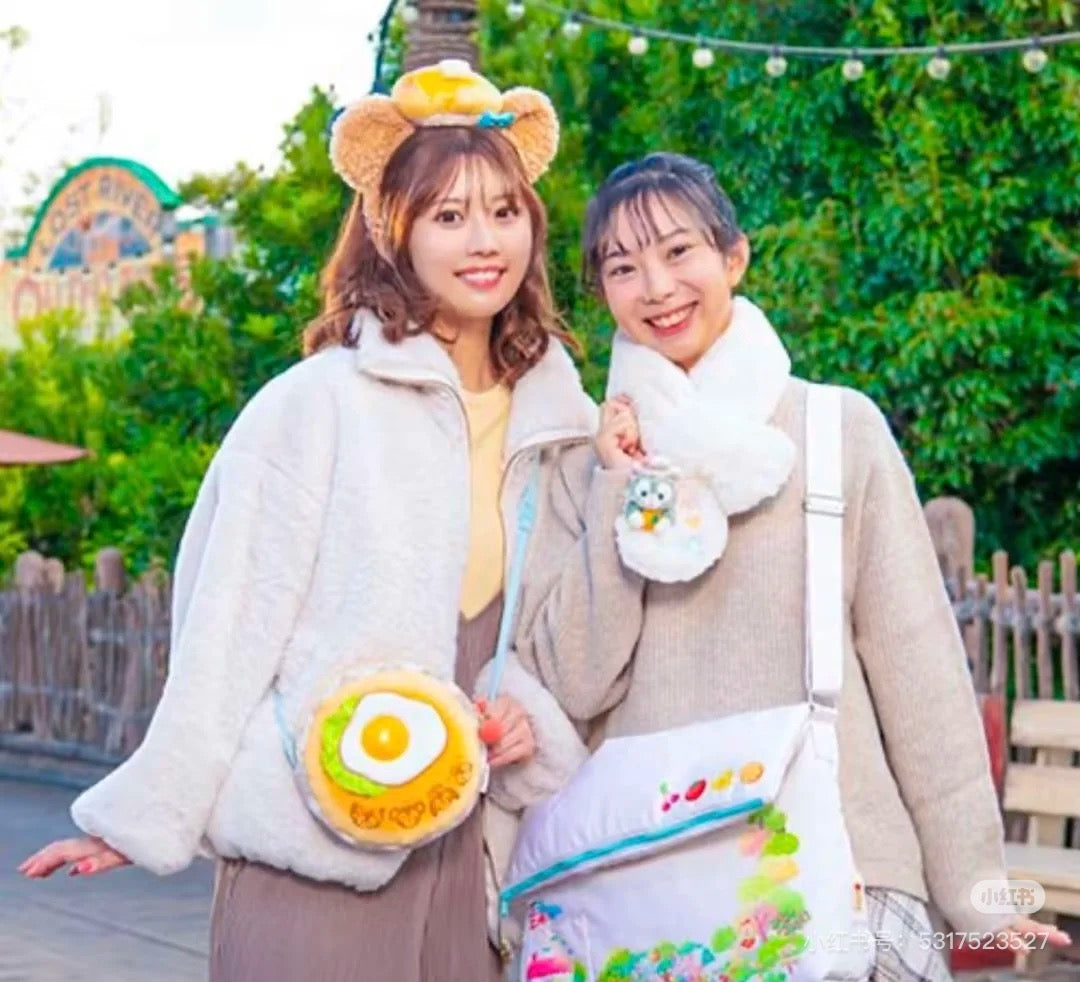 Disney迪士尼|东迪梦幻奇妙厨房系列煎蛋斜挎包/正反面都可爱