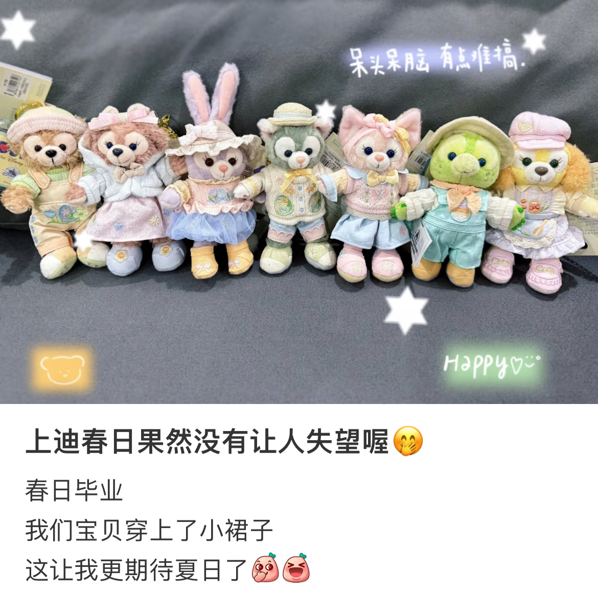 Disney SH|2025 Spring Collection Duffy and friends Plush Dolls keychain/ Mascot holder