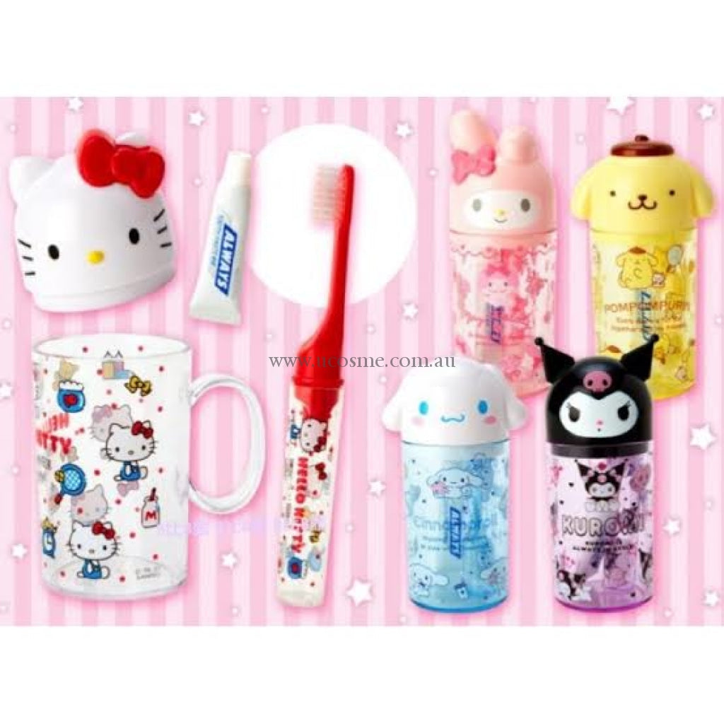 Sanrio|角色大脸旅行便携牙膏/牙刷/漱口杯/收纳罐|约12 x 7 x 5cm
