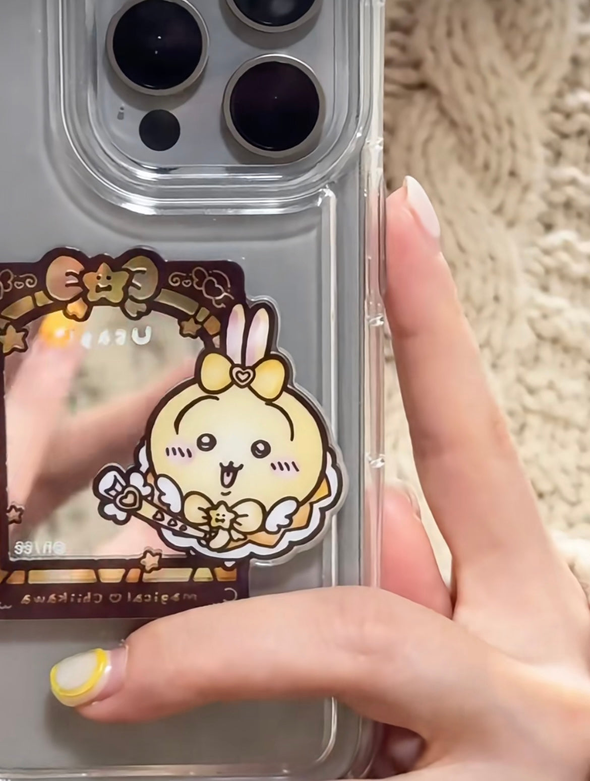 Chiikawa 吉伊卡哇|Magical Chikawa Trading Stained Glass Style Miraculous Stickers魔法少女系列彩色玻璃窗亚克力镜子贴纸盲盒/全8种|1枚入