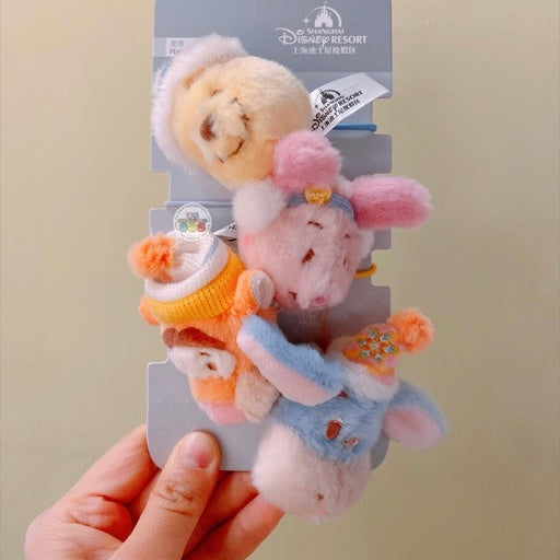 Disney SH|winnie the pooh冬日噗噗发圈4枚组