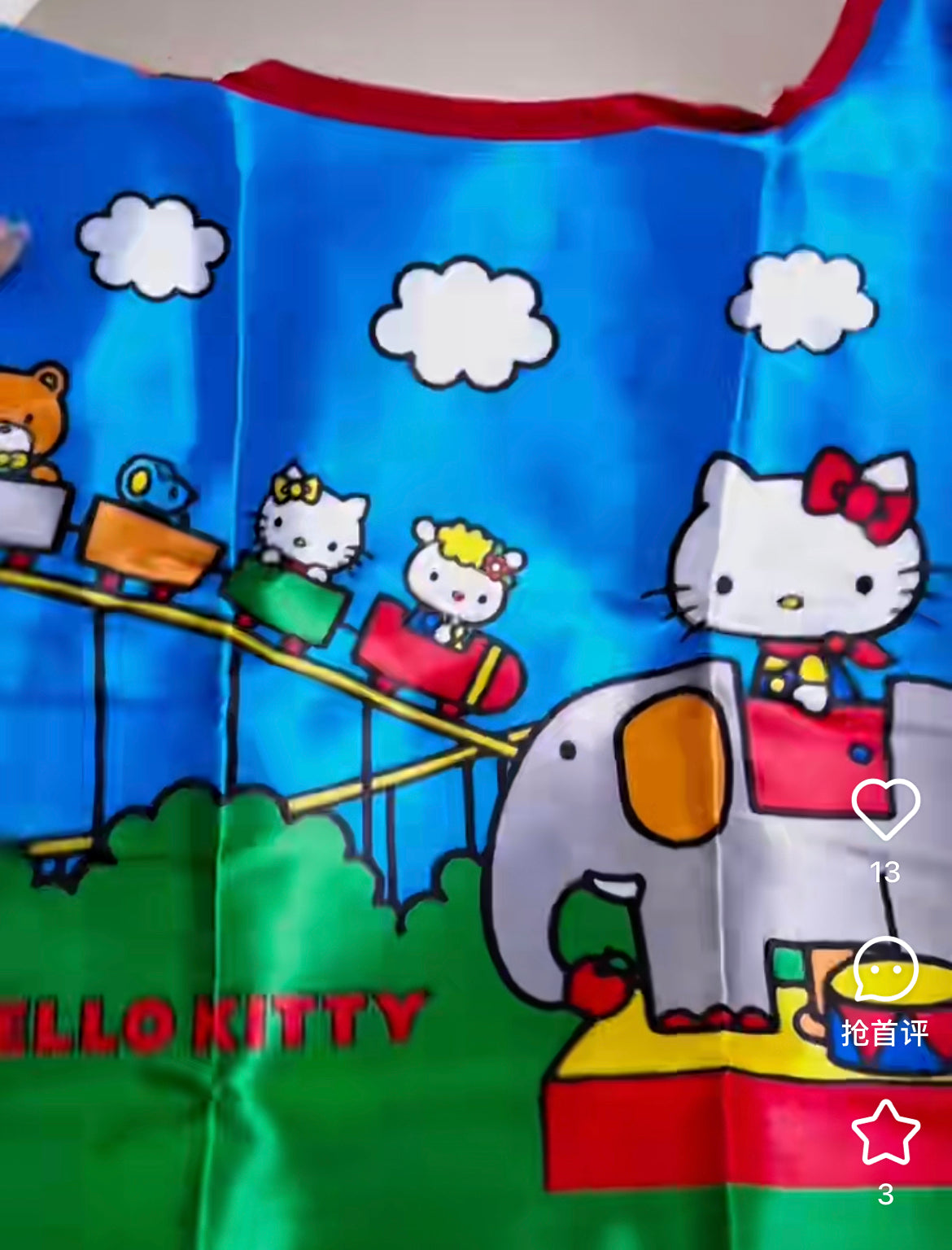 Sanrio|Mni Eco Bag with storage pouch|H420 x W270mm approx.