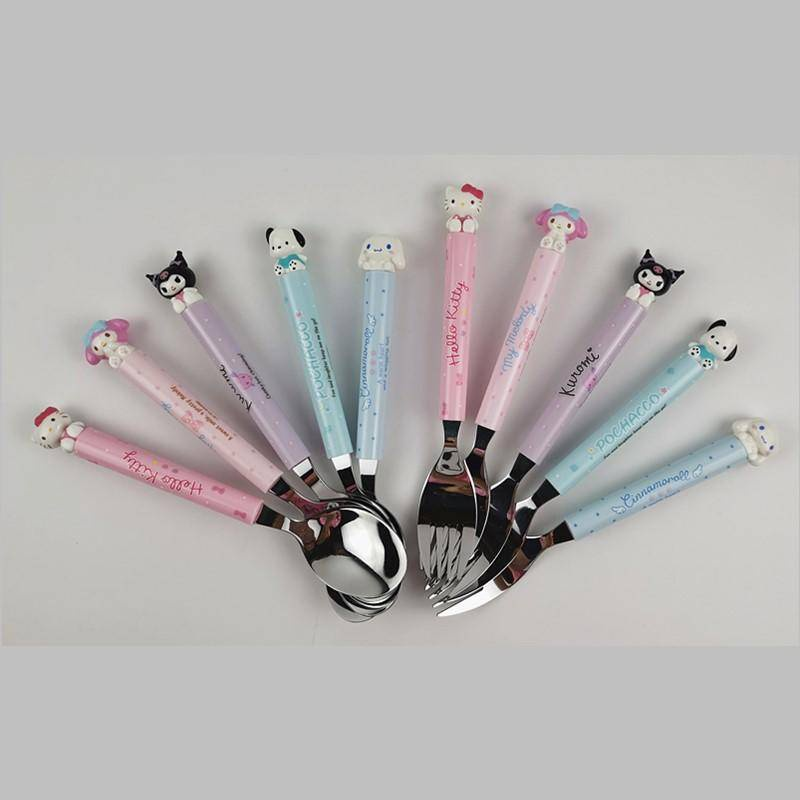 Sanrio|New Life Mascot Fork&Spoon|3.5×1.5×17.5cm approx.