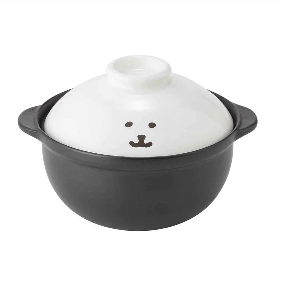 Nagano嘲讽熊|自嘲熊大脸陶瓷土锅|满水1100ml